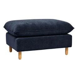 Repose-pieds tissu chenillé Portimo - Marine