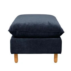 Repose-pieds tissu chenillé Portimo - Marine