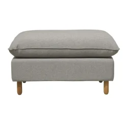 Repose-pieds tissu Portimo - Gris Clair