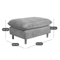 Repose-pieds tissu Portimo - Lin