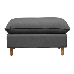 Repose-pieds tissu Portimo - Gris Foncé