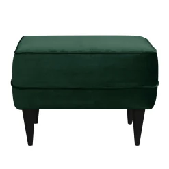 Repose-pieds velours Oscar - Vert Emeraude