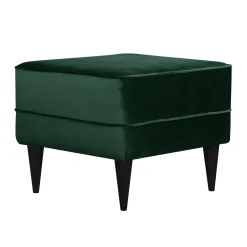 Repose-pieds velours Oscar - Vert Emeraude