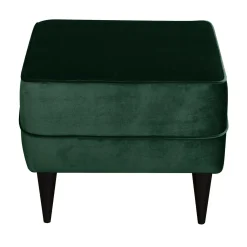 Repose-pieds velours Oscar - Vert Emeraude