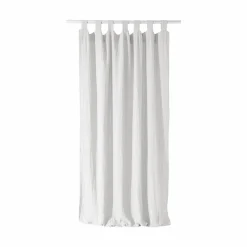 Rideau à pattes gaze de coton Cybelle - Blanc