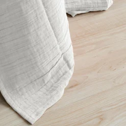 Rideau à pattes gaze de coton Cybelle - Blanc