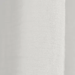 Rideau à pattes gaze de coton Cybelle - Blanc