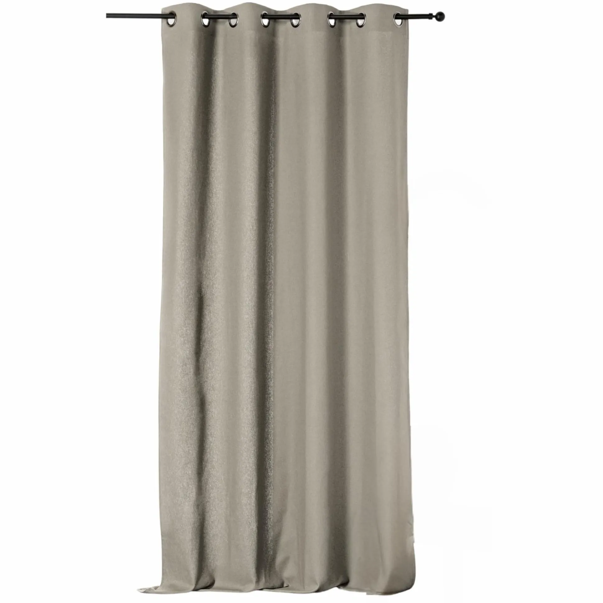 Rideau coton lin Loïs - Beige - 135 x 260 cm