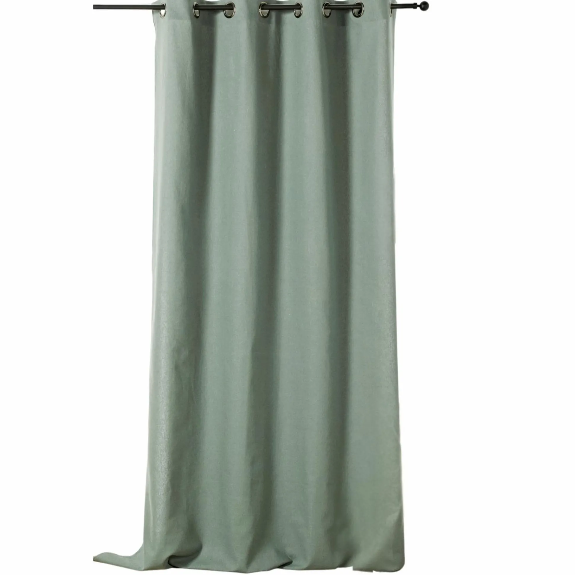 Rideau coton lin Loïs - Vert d'eau - 135 x 260 cm