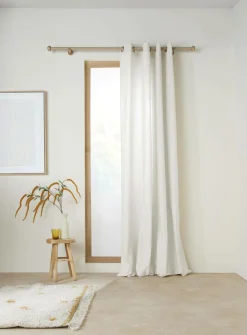 Rideau coton lin Valentine - Blanc