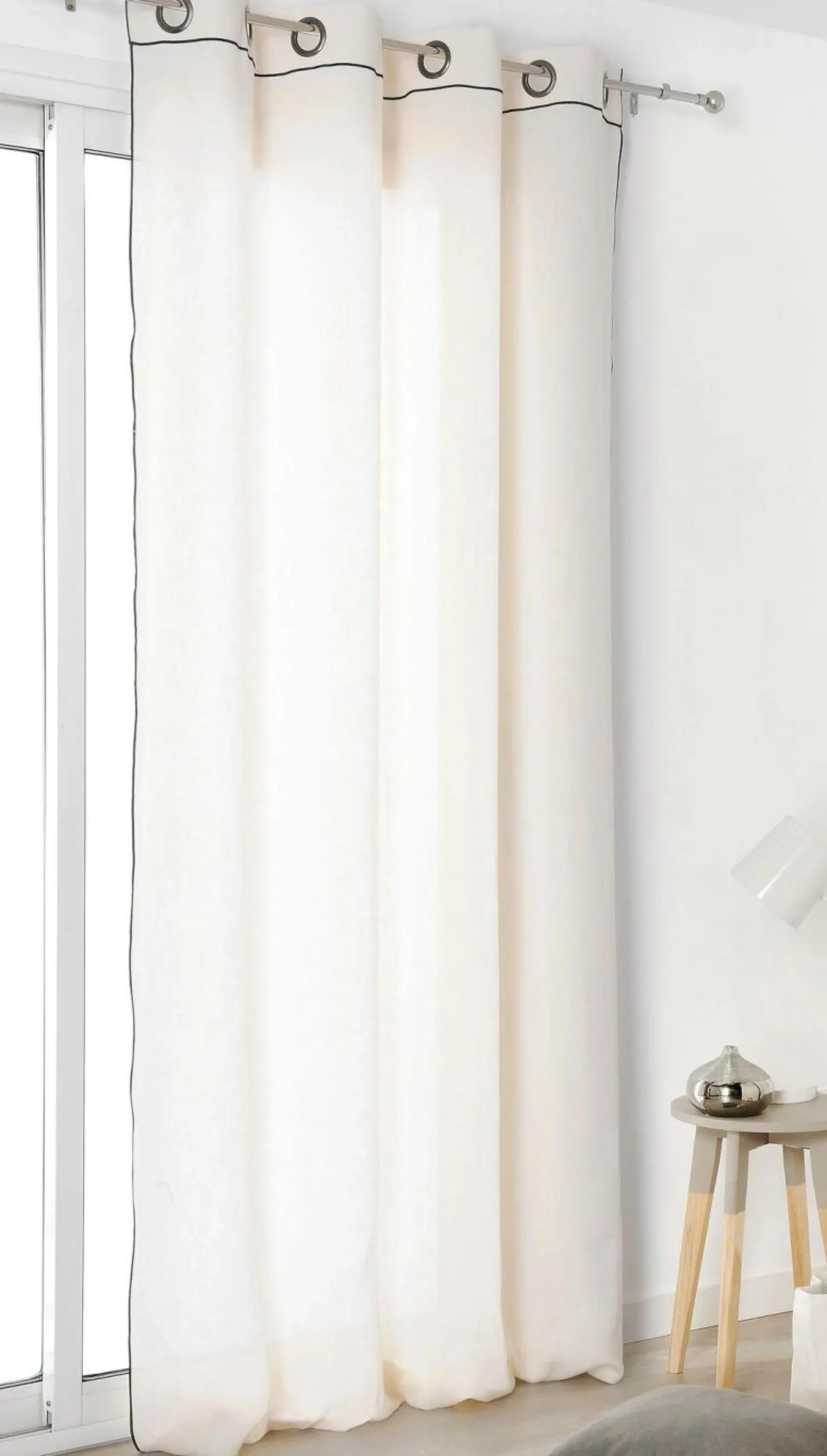 Rideau lin Léonard - Ecru - 135 x 260 cm