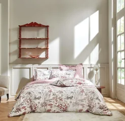 SANDERSON Drap satin Water garden - Rose - 180 x 290 cm