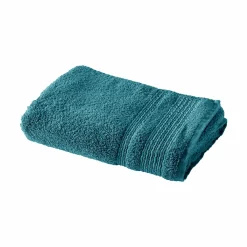 Serviette de bain coton bio Lena - Baltique - 30 x 50 cm