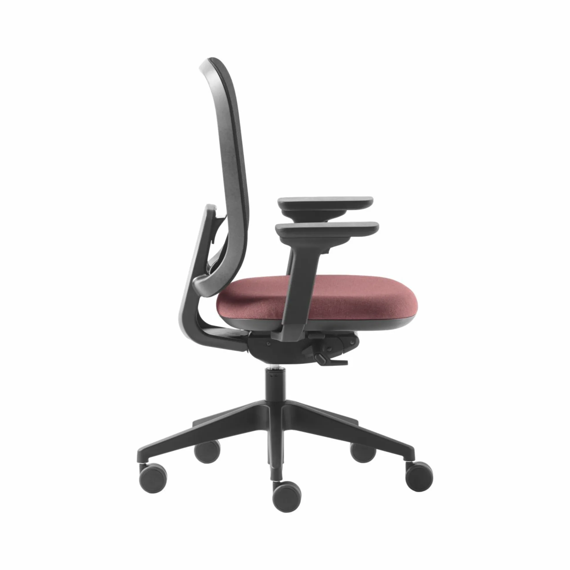 SOKOA Siége Alaia dossier résille avec accoudoirs - Lie de Vin