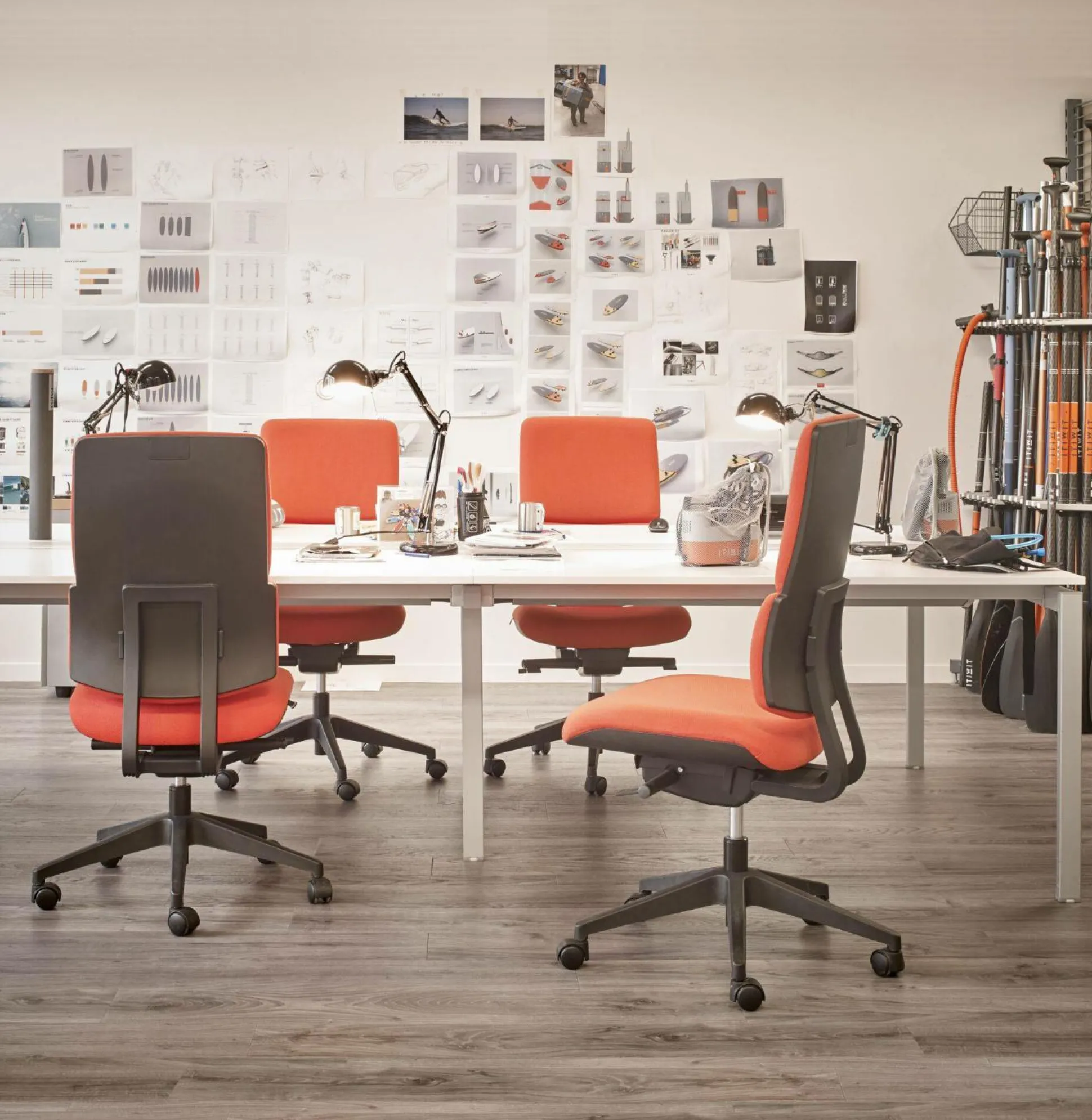 SOKOA Siége Wi-Max sans accoudoirs - Lie de Vin