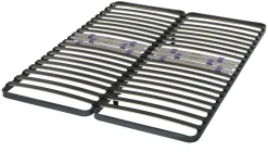 Sommier cadre à lattes réglables Erin - 2 x 80 x 200 cm