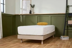 Sommier kit décor bois Elian - Chêne Clair - 90 x 190 cm