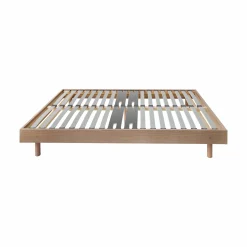 Sommier kit décor bois Elian - Chêne Clair - 140 x 190 cm