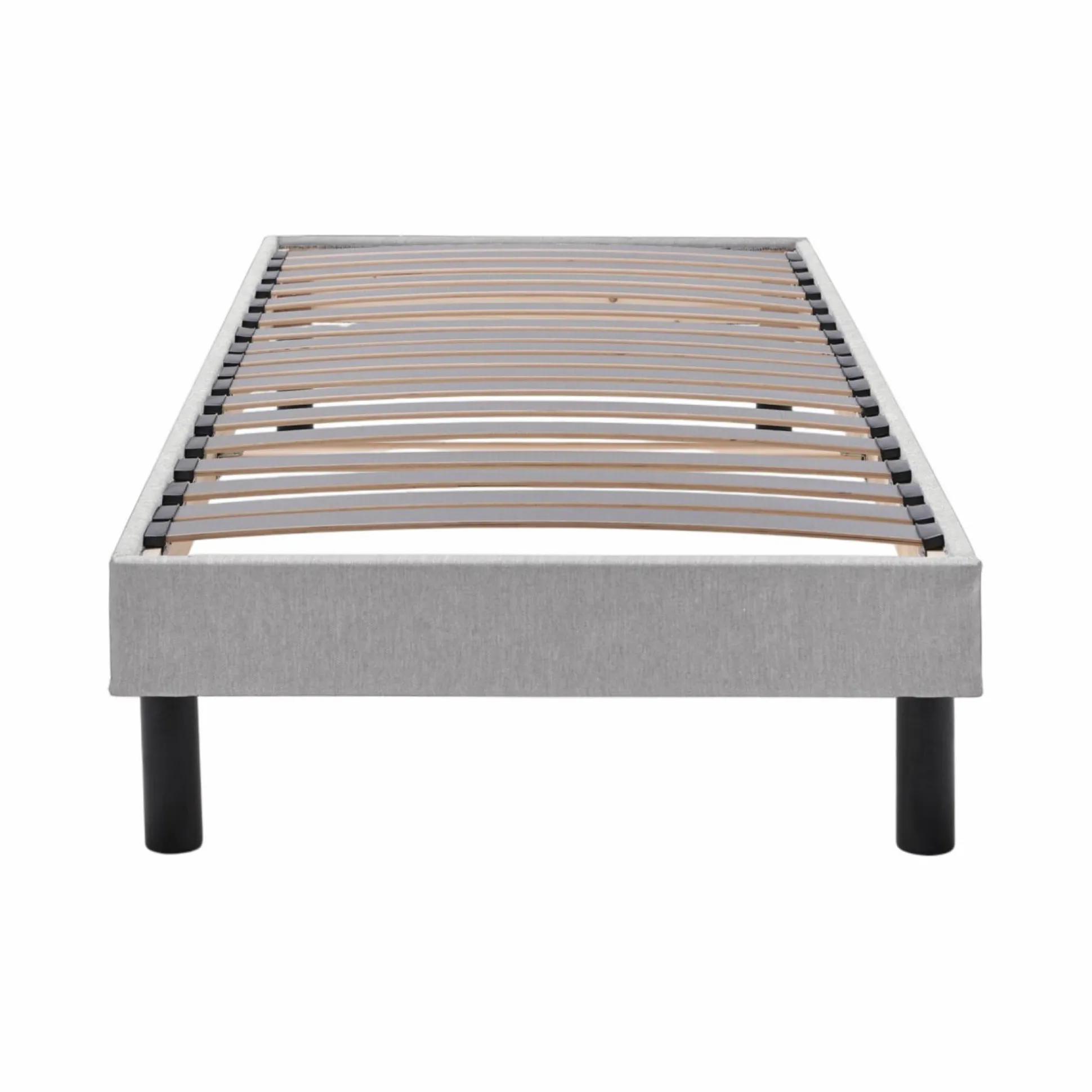 Sommier tapissier livré en kit Marleau - Gris - 80 x 200 cm
