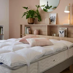 Surmatelas moelleux en Plume de canard, Cali - 80 x 200 cm