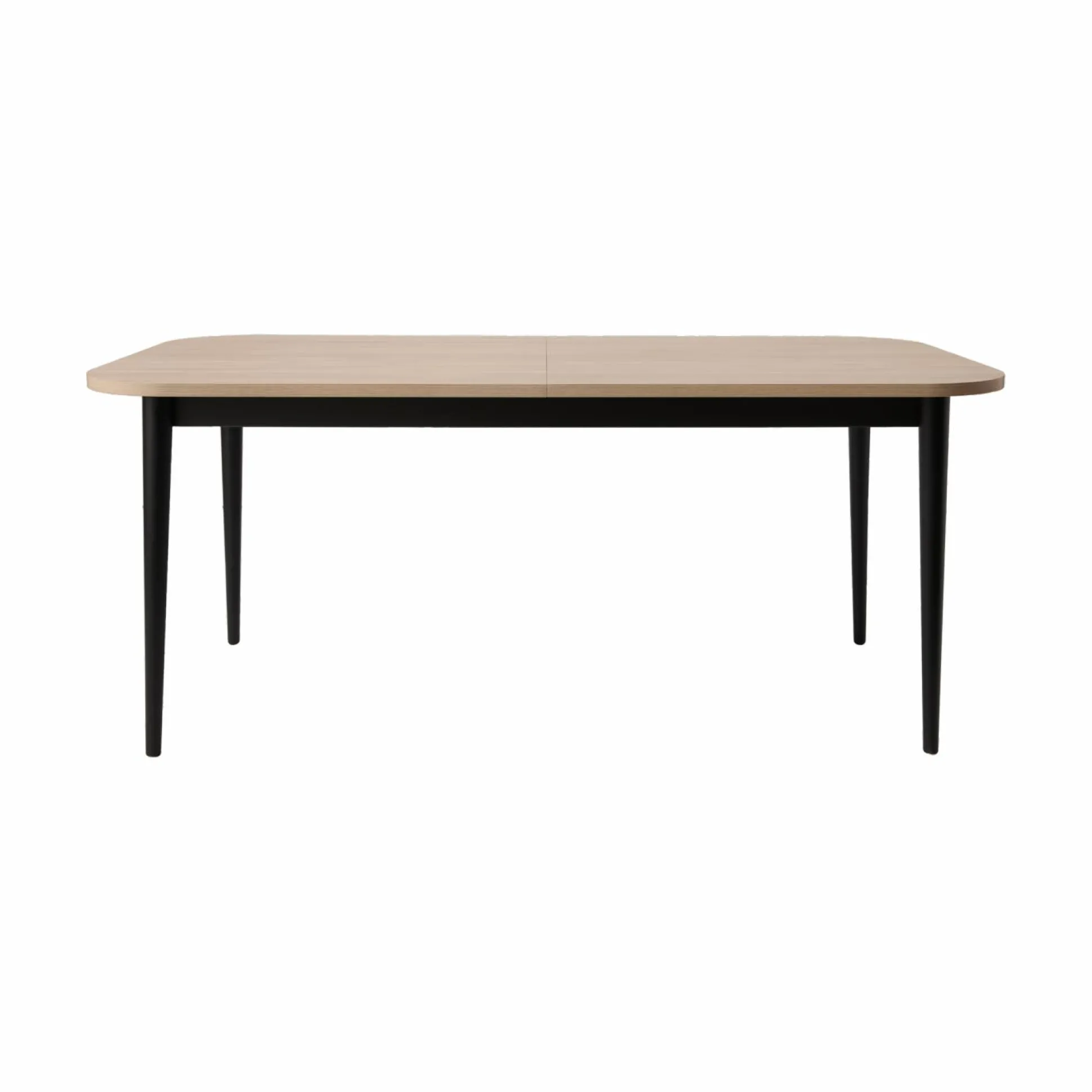 Table à manger extensible décor bois pieds métal 6 à 8 personnes Mila