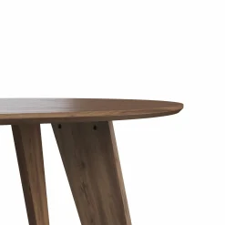 Table à manger ovale bois 6 personnes Lago - Noyer