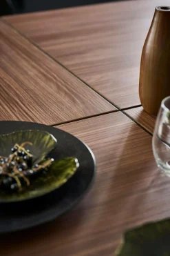 Table à manger rectangulaire Dusk - Noyer/Noir