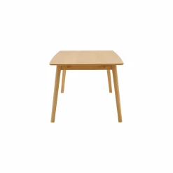 Table à manger rectangulaire bois avec rallonges en option Adèle - 150 x 85 cm