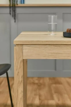 Table à manger rectangulaire extensible décor bois 8 à 10 personnes Simon