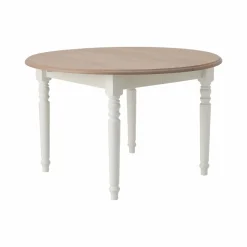 Table à manger ronde extensible bois 4 à 8 personnes Apolline