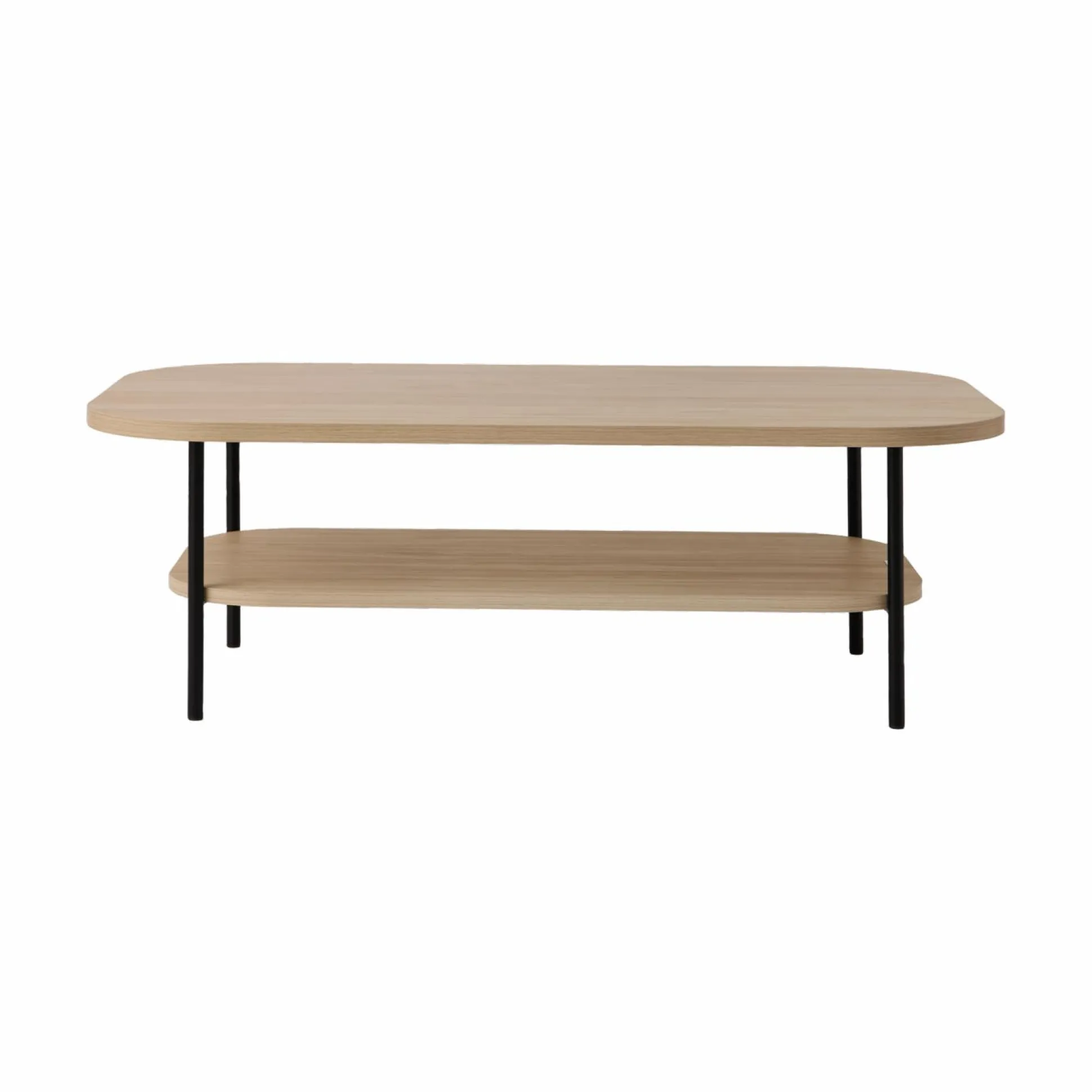 Table basse décor bois pieds métal Mila