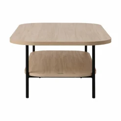 Table basse décor bois pieds métal Mila
