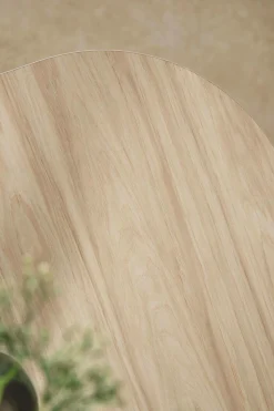 Table basse décor bois pieds métal Mila