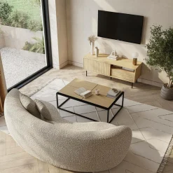 Table basse rectangulaire 4 plateaux Taline