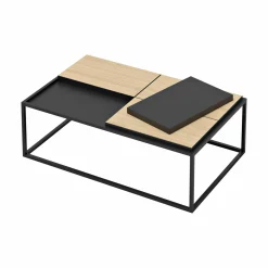 Table basse rectangulaire 4 plateaux Taline