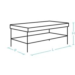 Table basse relevable Mona