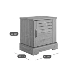 Table de chevet 1 porte Elena