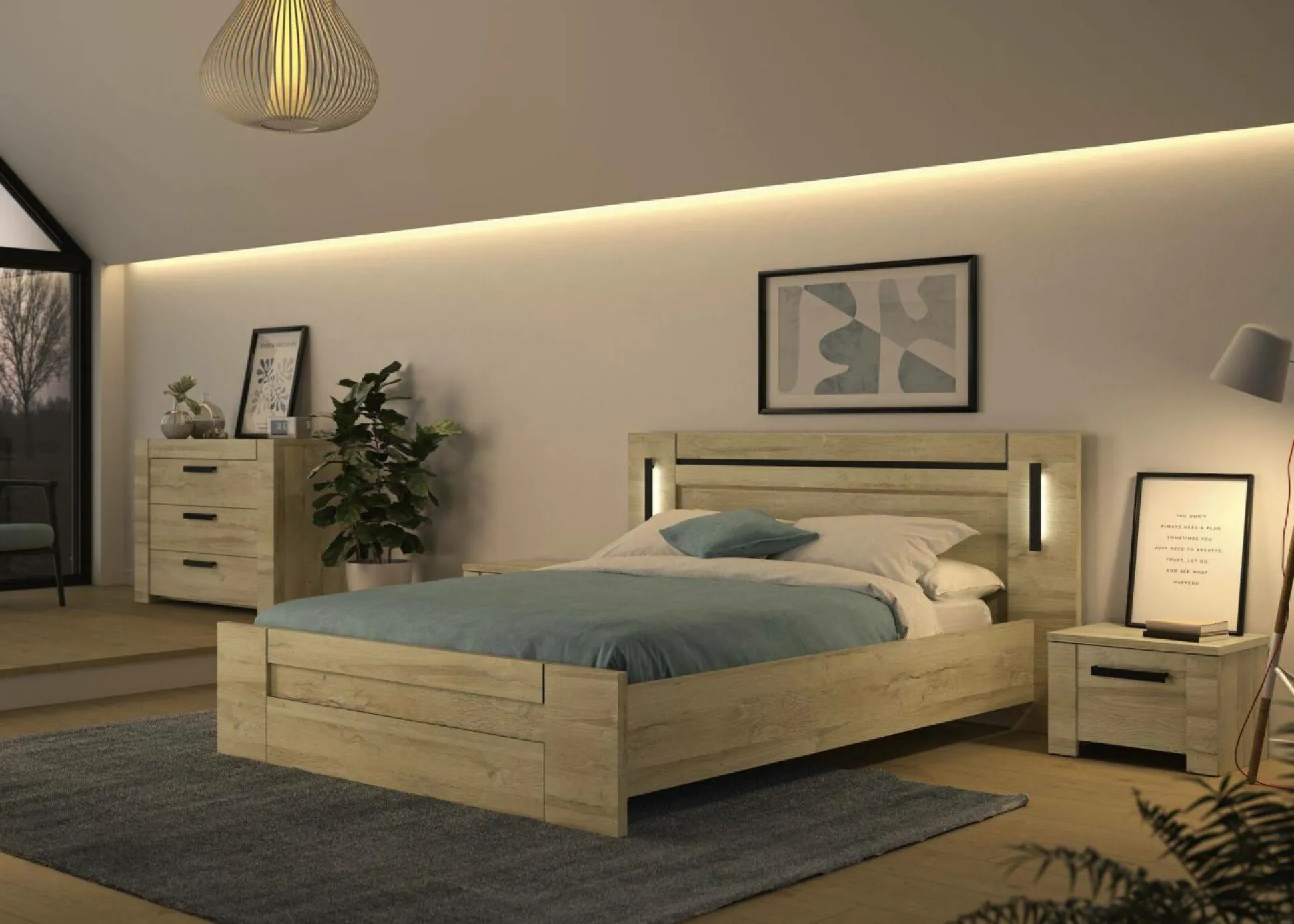 Table de chevet 1 tiroir Emilie