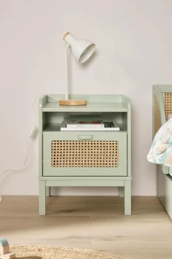 Table de chevet 1 tiroir Sam - Vert sauge