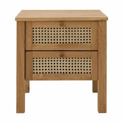 Table de chevet 2 tiroirs chêne massif Capucine