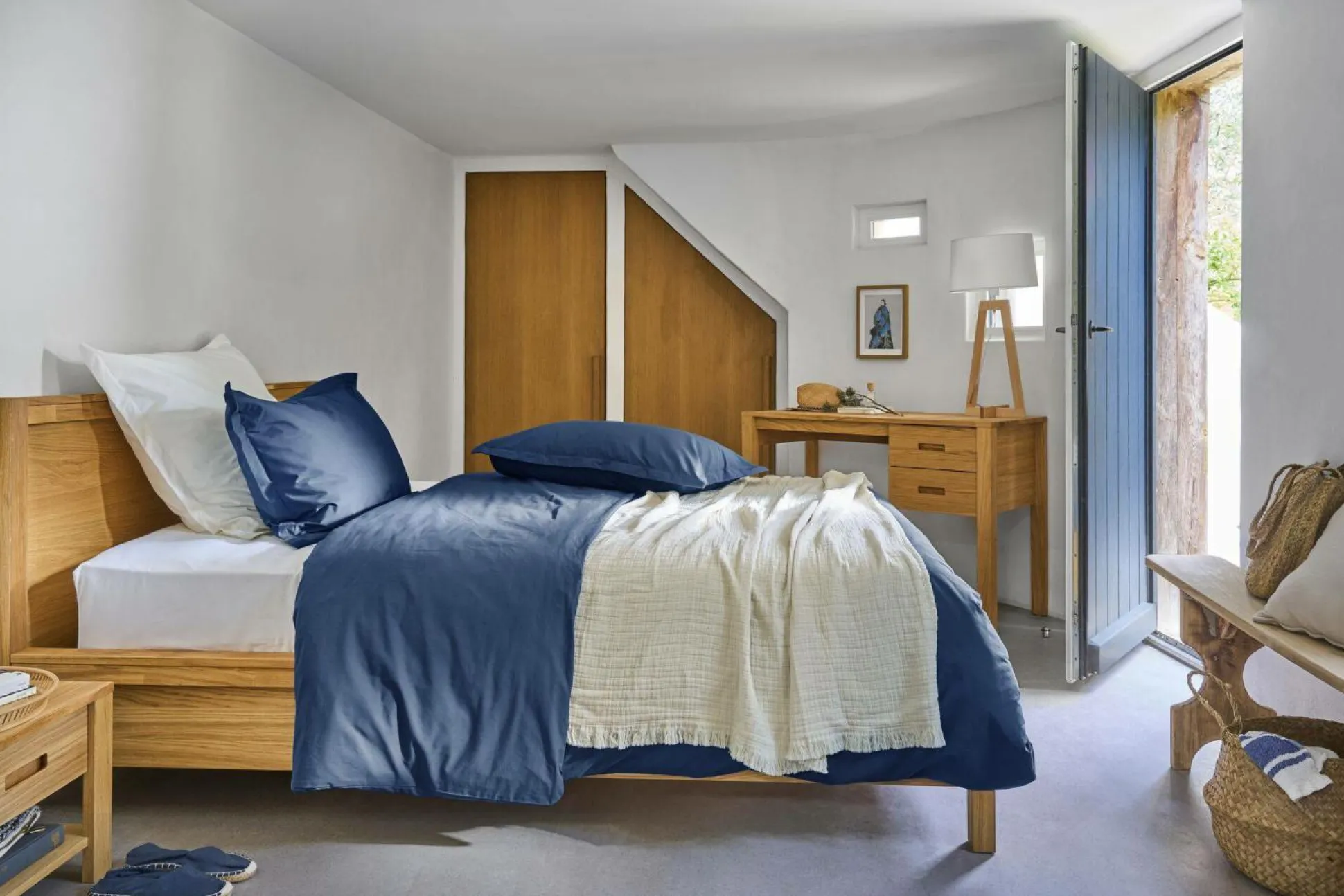 Table de chevet en bois 1 tiroir Luminescence