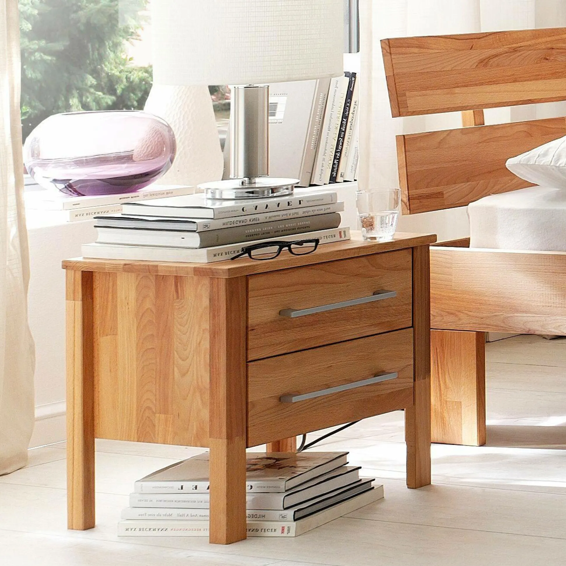 Table de chevet hêtre massif Charly