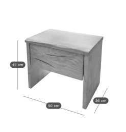 Table de chevet épicéa massif Clément