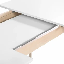 Table rectangulaire extensible Agatha CAMIF - Blanc