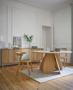 Table ronde bois 8 personnes Alba