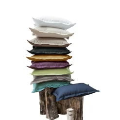Taie de traversin coton bio Fil & Sens - Lin - Taie de traversin 43 x 185 cm