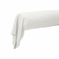 Taie de traversin coton lin Valentine - Blanc