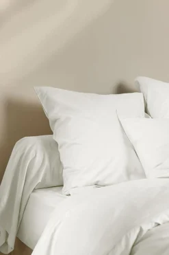 Taie de traversin coton lin Valentine - Blanc