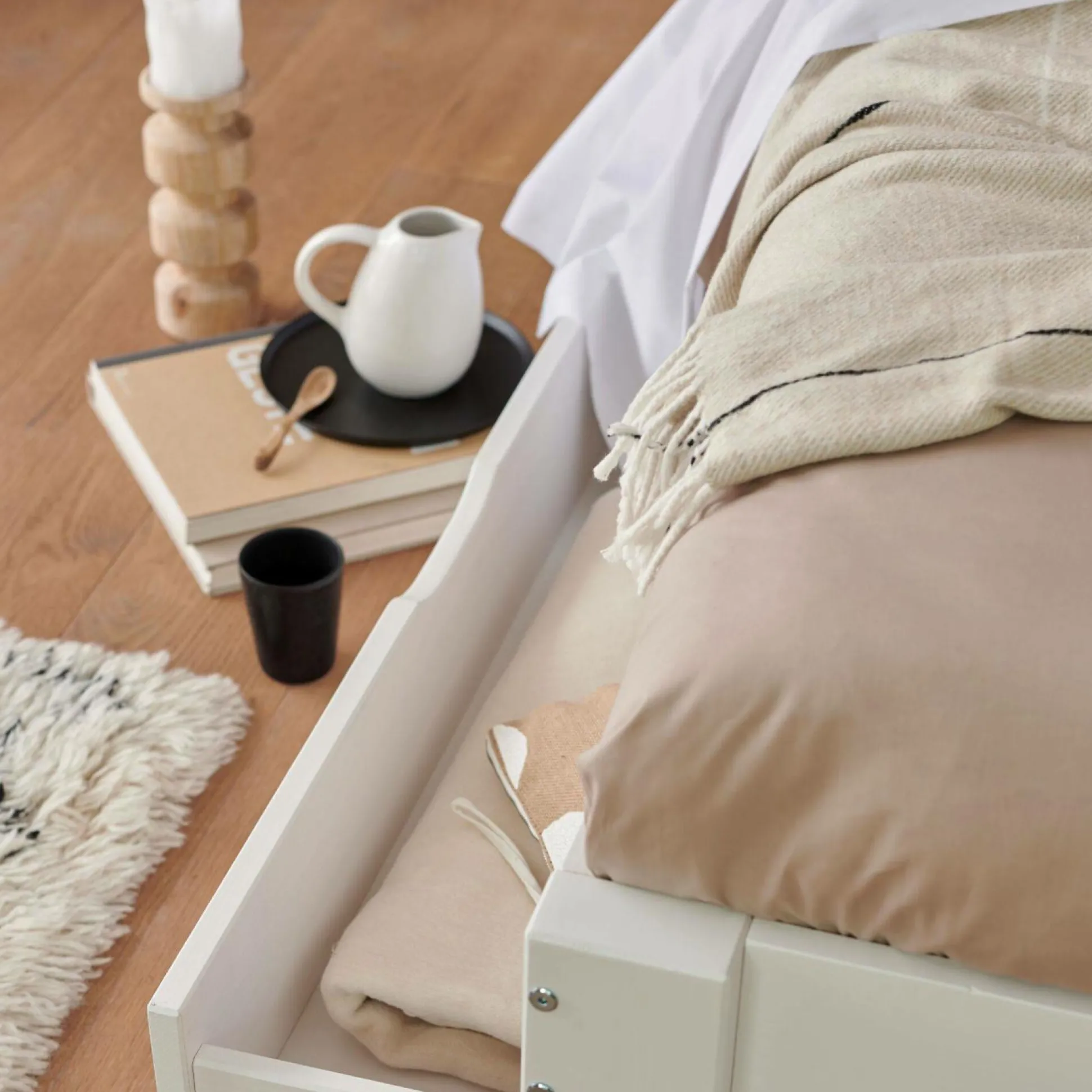 Taie de traversin percale bio Elise - Lin - Taie de traversin 43 x 185 cm