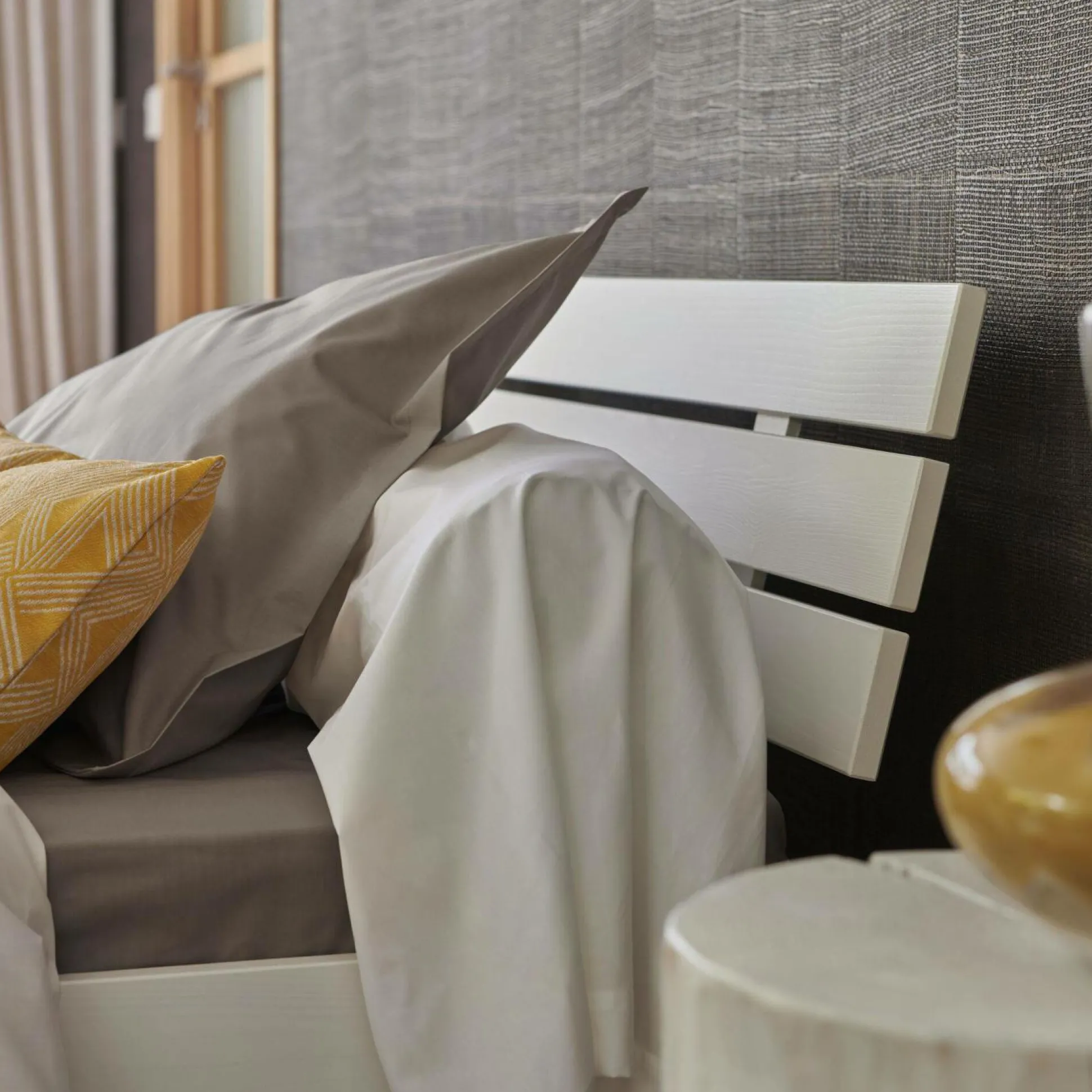 Taie de traversin percale bio Elise - Blanc - Taie de traversin 43 x 185 cm